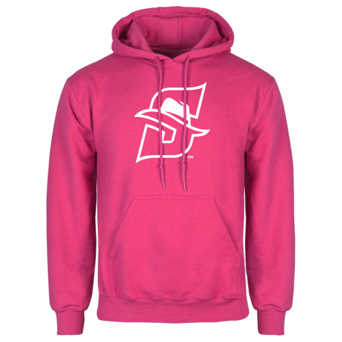  Womens Fuchsia Fleece Hoodie - Primary logo