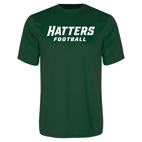  Dark Green Performance Tee - Football