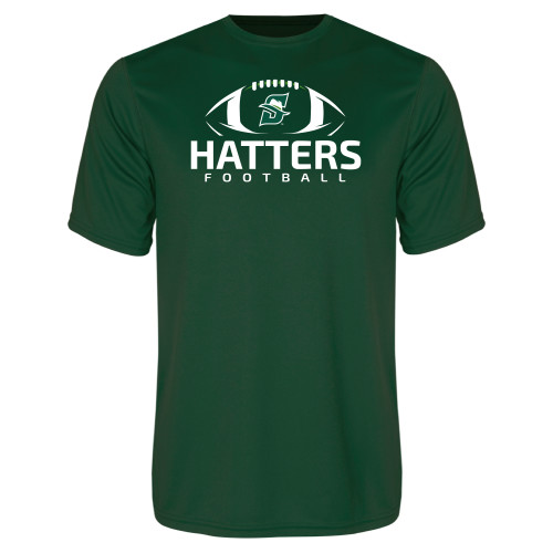  Dark Green Performance Tee - Hatters Football
