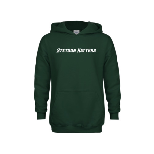  Youth Dark Green Fleece Hoodie - Stetson Hatters