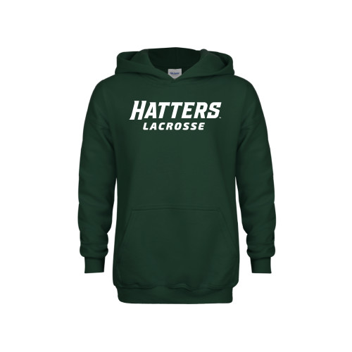  Youth Dark Green Fleece Hoodie - Lacrosse