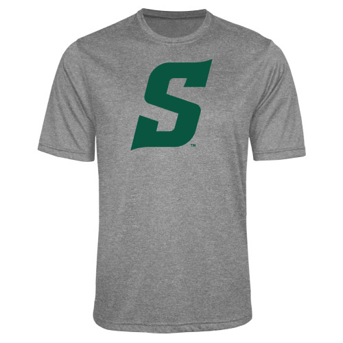  Grey Heather Performance Contender Tee - Secondary Logo