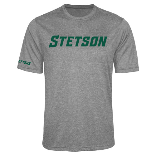 Grey Heather Performance Contender Tee - Stetson