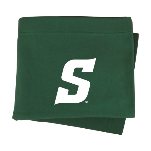  Dark Green Sweatshirt Blanket - Secondary Logo