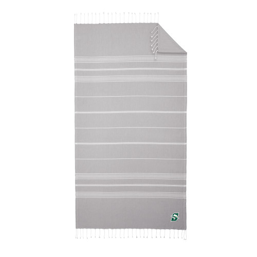  100% Cotton Grey/White Cali Throw - Primary logo