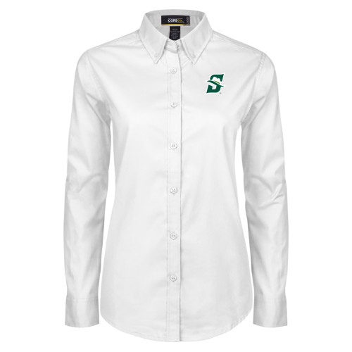Main Image for  Womens White Twill Button Down Long Sleeve