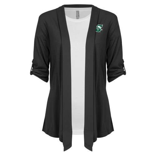 Womens Grey Drape Front Cardigan Sweater - Primary logo