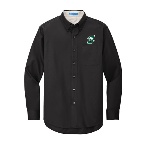  Black Twill Button Down Long Sleeve - Primary logo