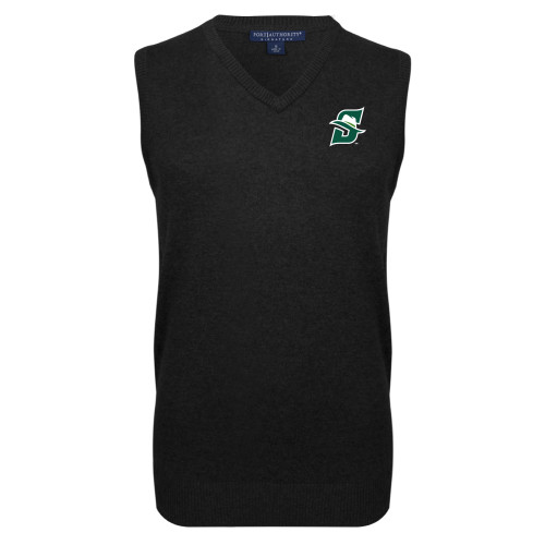  Black VNeck Sweater Vest - Primary logo