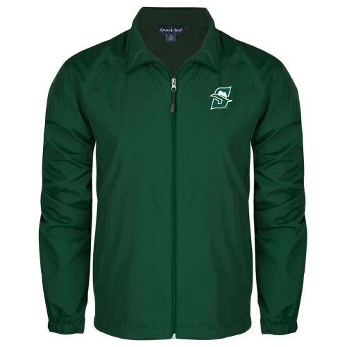  Dark Green Full Zip Wind Jacket - Primary logo