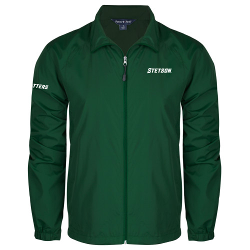  Dark Green Full Zip Wind Jacket - Stetson