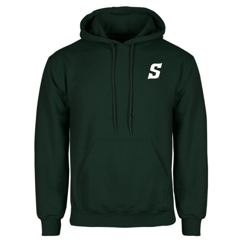  Dark Green Fleece Hood - Secondary Logo