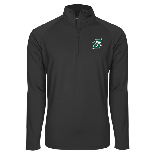  Sport Tek Charcoal Sport Wick Stretch 1/2 Zip Pullover - Primary logo