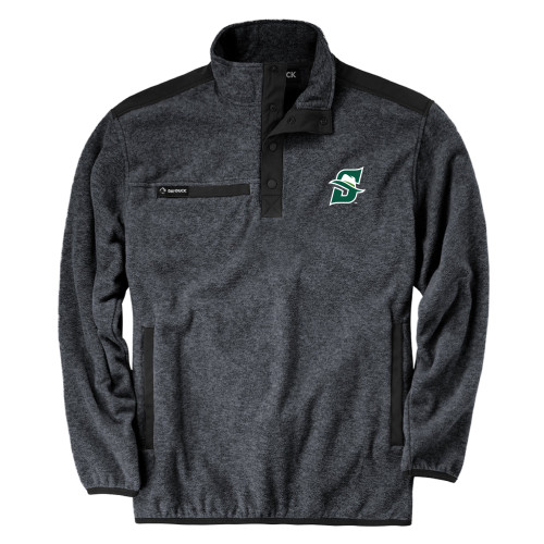  DRI DUCK Charcoal Ranger Mens Fleece Pullover - Primary logo