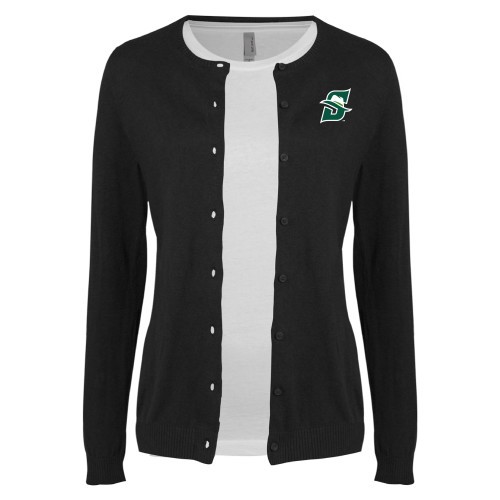  Womens Black Cardigan Sweater - Primary logo