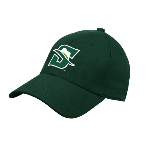  Dark Green Structured Adjustable Pro Style Hat - Primary logo