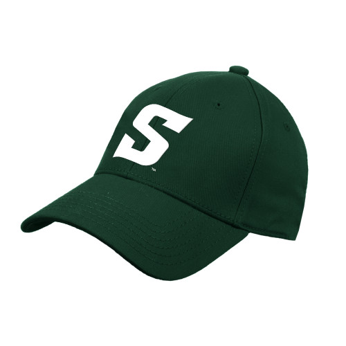  Dark Green Structured Adjustable Pro Style Hat - Secondary Logo
