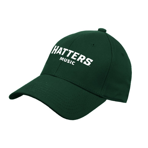  Dark Green Structured Adjustable Pro Style Hat - Music