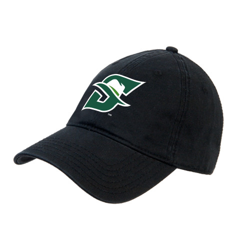  Black Unstructured Adjustable Low Profile Hat - Primary logo