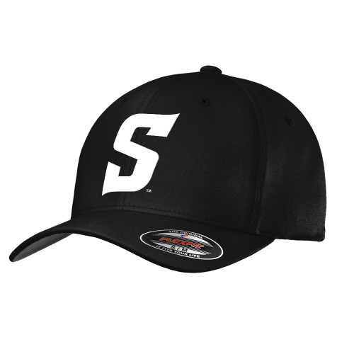  Black Flexfit Structured Low Profile Hat - Secondary Logo