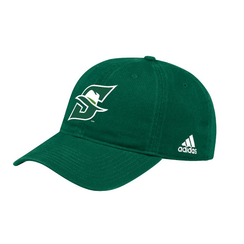  Adidas Dark Green Adjustable Washed Slouch - Primary logo