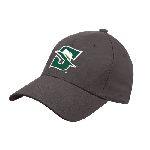  Charcoal Structured Adjustable Pro Style Hat - Primary logo