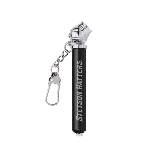  Mini Black Tire Gauge/Keychain - Stetson Hatters Engraved