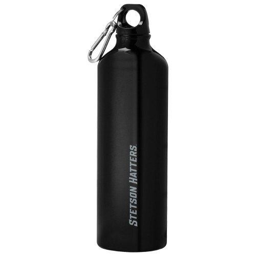  Venture Aluminum Black Bike Bottle 26oz - Stetson Hatters Engraved