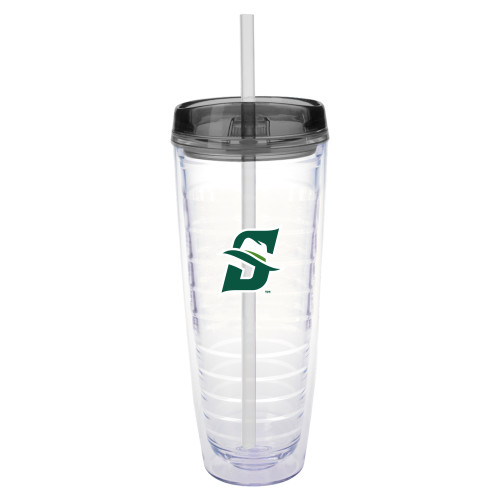  Tritan Double Wall Tumbler w/Charcoal Top 26oz - Primary logo