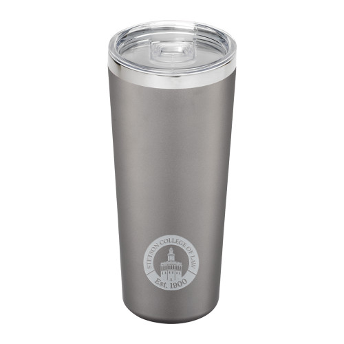  Thor Vacuum Insulated Grey Tumbler 22oz - Stetson University Law Seal Engraved