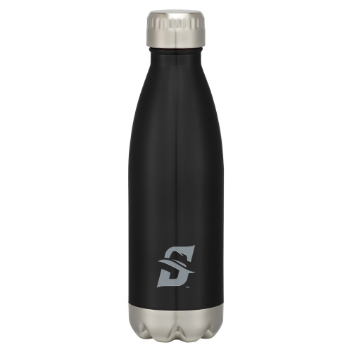  Swig Stainless Steel Black Bottle 16oz - Primary logo Engraved