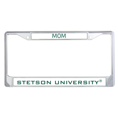  Metal License Plate Frame in Chrome - Stetson University