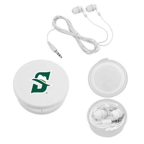  Ear Buds in White Case - Primary logo