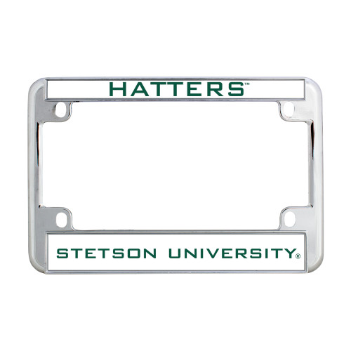  Metal Motorcycle License Plate Frame in Chrome - Hatters