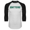 Thumbnail image for  White/Black Raglan Baseball T Shirt