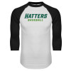 Thumbnail image for  White/Black Raglan Baseball T Shirt