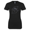 Thumbnail image for  Next Level Womens Black Boyfriend Tee
