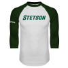 Thumbnail image for  White/Dark Green Raglan Baseball T Shirt