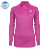 Thumbnail image for  Syntrel Womens Raspberry Interlock 1/4 Zip