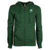 Thumbnail image for  ENZA Womens Dark Green Fleece Full Zip Hoodie
