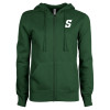 Thumbnail image for  ENZA Womens Dark Green Fleece Full Zip Hoodie