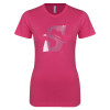 Thumbnail image for  Next Level Womens Fuchsia Boyfriend Tee