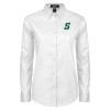 Thumbnail image for  Womens White Twill Button Down Long Sleeve