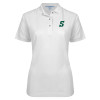 Thumbnail image for  Womens Silk Touch White Pique Polo