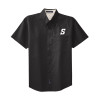 Thumbnail image for  Black Twill Button Down Short Sleeve