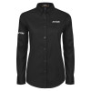 Thumbnail image for  Womens Black Twill Button Down Long Sleeve 