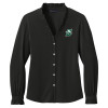 Thumbnail image for  Brooks Brothers Womens Black Long Sleeve Ruffle Collar Blouse