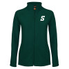 Thumbnail image for  Womens Dark Green Fleece Full Zip Jacket