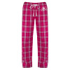 Thumbnail image for  Womens Dark Fuchsia/White Flannel Pajama Pant