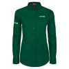 Thumbnail image for  Womens Dark Green Twill Button Down Long Sleeve 